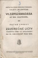 Antalfalvi Bank részvénytársaság zárszámadása 1914. szlovák és magyar nyelven