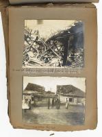 I. világháborús katonai fotóalbum kevés család fotóval