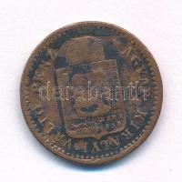 1891KB 1kr Cu "Fiume-címer" T:F Adamo M4.1