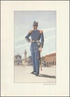 Torino városi őrségének egyenruhái a XV. sz.-tól a XIX. sz.-ig, 6 db színes reprodukció (szign.: Big...