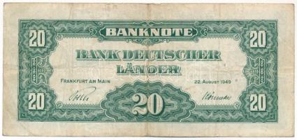 NSZK 1949. 20M T:F 
FRG 1949. 20 Mark C:F 
Krause P#17