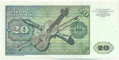 NSZK 1980. 20M T:F szép papír
FRG 1980. 20 Mark C:F fine paper
Krause P#32d