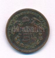 1872KB 1kr Cu "Angyalos címer" T:XF,VF ph. Adamo M4.1