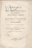 Kimutatás néhai Gr. Károlyi Sándor és felesége Gr. Kornis Clarisse által Újpesten és Istvántelken létesített jótékony intézmények 1916-1917 es működéséről; 1918 Franklin társulat