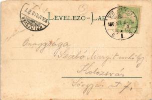 1906 Gyulafehérvár, Alba Iulia; Novák Ferenc tér, Fuchs Nándor, Schlesinger Testvérek, Misselbacher ...