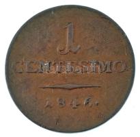 Olasz Államok / Lombardia-Velence 1846V 1c Cu T:XF Italian States / Lombardy-Venetia 1846V 1 Centesi...