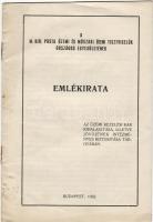 A M. Kir. Posta üzemi tisztviselők egyesületének emlékirata; Bp, 1932