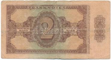 NDK 1948. 2M, 6 jegyű sorszám T:VG
GDR 1948. 2 Mark, 6 digit serial C:VG
Krause P#10