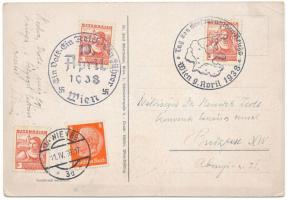 1938 Ein Volk Ein Reich Ein Führer! / Adolf Hitler. NSDAP German Nazi Party propaganda s: Josef Oste...