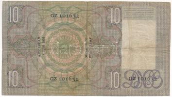 Hollandia 1935. 10G T:F,VG
Netherlands 1935. 10 Gulden C:F,VG
Krause P# 49
