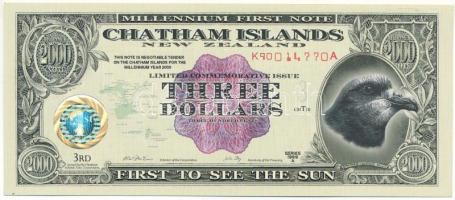 Új-Zéland / Chatham Island 2000. 3$ T:UNC New Zealand / Chatham Island 2000. 3 Dollars C:UNC