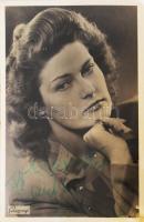 Karády Katalin (1910-1990) színésznő fotólap autográf aláírásával 9x14 cm