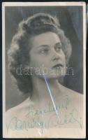 Karády Katalin (1910-1990) színésznő fotólap autográf aláírásával 9x14 cm