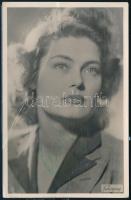 Karády Katalin (1910-1990) színésznő fotólap autográf aláírásával 9x14 cm