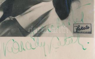 Karády Katalin (1910-1990) színésznő fotólap autográf aláírásával 9x14 cm
