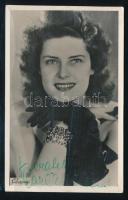 Karády Katalin (1910-1990) színésznő fotólap autográf aláírásával 9x14 cm