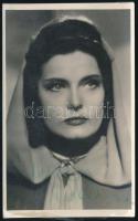 Karády Katalin (1910-1990) színésznő fotólap autográf aláírásával 9x14 cm