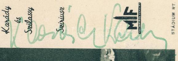 Karády Katalin (1910-1990) színésznő fotólap autográf aláírásával 9x14 cm