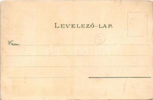 Budapest V. Ferencz József rakpart, gőzhajó. Kuenstlerpostkarte No. 2600. von Ottmar Zieher Kunstans...