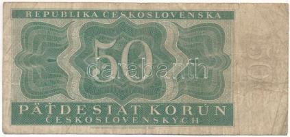 Csehszlovákia 1950. 50K T:F,VG / Czechoslovakia 1950. 50 Korun C:F,VG Krause P#71