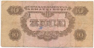 Románia / Szovjet megszállás 1944. 10L T:VG Romania / Soviet occupation 1944. 10 Lei C:VG Krause M11