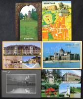 Kb. 715 db modern színes magyar város képeslap cipősdobozban, kisebb települések is / Cca. 715 moder...