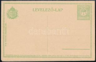 1913 Használatlan 5f díjjegyes válaszos levelezőlap