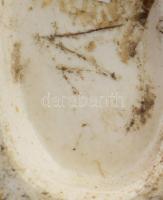 cca 19. sz. vége, kínai dehua porcelán darumadár figurával díszített váza, jelzés nélkül, kis pattog...