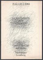 4 Graphiker aus Ungarn. Galerie im Café am Markt. (György Jovián, László József Molnár, Ákos Muzsnai, István Püspöki). Artbureau Budapest, 1984. 12p. Kiadói papírkötésben.