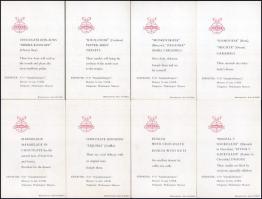 Szovjet reklámlapok, 11 db