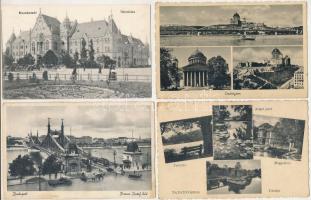 21 db RÉGI történelmi magyar város képeslap vegyes minőségben / 21 pre-1945 historical Hungarian town-view postcards in mixed quality