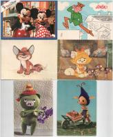 21 db MODERN motívum képeslap: rajzfilm, humor, gyerek, üdvözlő / 21 modern motive postcards: cartoon, humour, children, greeting