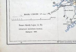 [Térkép] Maros-Torda megye térképe. Tervezte: Gönczy Pál. Mértéke: 1 : 300.000 (1886)
Budapest, 188...