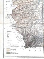 [Térkép] Hunyad megye térképe. Tervezte: Gönczy Pál. Mértéke: 1 : 300.000. (1889)
Budapest, 1889. P...