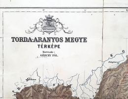 [Térkép] Torda-Aranyos megye térképe. Tervezte: Gönczy Pál. Mértéke: 1 : 300.000. (1889)
Budapest, ...