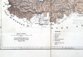 [Térkép] Torda-Aranyos megye térképe. Tervezte: Gönczy Pál. Mértéke: 1 : 300.000. (1889)
Budapest, ...