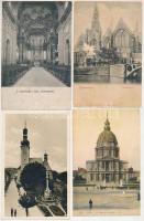 21 db régi város képeslap: katedrálisok, templomok / 21 pre-1945 town-view postcards: cathedrals, churches