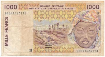 Nyugat-Afrikai Államok / Niger 1999. 1000Fr T:F West African States / Niger 1999. 1000 Francs C:F  Krause P#611H