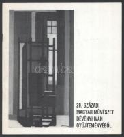 20. századi magyar művészet Dévényi Iván gyűjteményéből. Szerk.: Csaplár Ferenc. Kassák Múzeum: Budapest, 1993. 22p. Fekete-fehér képekkel, többek közt Anna Margit, Barcsay Jenő, Bálint Endre, Csontváry-Kosztka Tivadar, Czóbel Béla, Gulácsy Lajos, Kassák Lajos, Kondor Béla, Korniss Dezső műveinek reprodukcióival illusztrált katalógus. Kiadói papírkötésben.