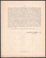 1899 Szentkatolna, gróf székhelyi Majláth Gusztáv Károly erdélyi püspök körlevele, 4 p