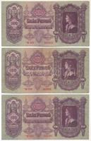 1930. 100P (3x) mindegyik csillagos sorozatszámmal "*E 023", "*E 059" és "*E 060" T:F Adamo P17