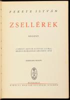 Fekete István: Zsellérek. Regény. Bp.,én.,Kir. M. Egyetemi Nyomda, 334 p. 3. kiadás. Kiadói egészvászon-kötés.