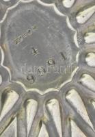 cca 1900, Angol ezüstözött teáskanna, jelzett, fogógomb nélkül, m: 14 cm