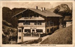 1925 Kufstein (Tirol), Pfandlhof mit dem Pendling / tourist guest house, restaurant (EK)