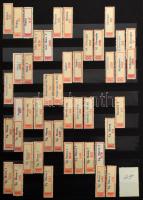 Több mint 400 külföldi ajánlási + kevés expressz és légi ragjegy, 8 lapos A/4-es Philux berakóban. É...