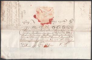 1767 Balassa Pál gróf által aláírt latin nyelvű levél