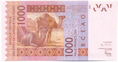 Nyugat-Afrikai Államok / Szenegál 2003. 1000Fr T:UNC
West African States / Senegal 2003. 1000 Franc...