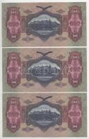 1930. 100P (7x) sorszámkövetők "E 629 015931 - E 629 015937" T:AU
Adamo P17