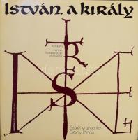 Szörényi Levente - Bródy János: István a király. Szörényi Levente és Bródy János által DEDIKÁLT, dátumozott (1984) példány! Szövegkönyv Bp., 1983, MAFILM - Budapest Stúdió, a borító leszakadt, 12 p. + Szörényi Levente - Bródy János - István, A Király (Rockopera), 2 x Vinyl, LP, Stereo, 1983 Magyarország, VG+