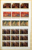 Jugoszlávia 1975-1977 Gyűjtemény, sorok összefüggésekben, kisívek, kisívsorok, 8 lapos A/4-es Abria ...